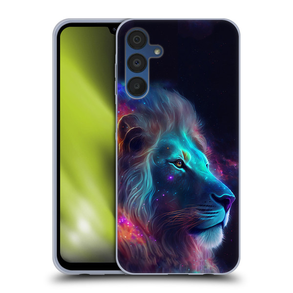 Wumples Cosmic Animals Lion Soft Gel Case for Samsung Galaxy A15 & MagSafe