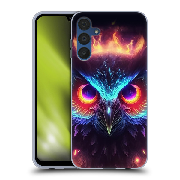 Wumples Cosmic Animals Owl Soft Gel Case for Samsung Galaxy A15 & MagSafe