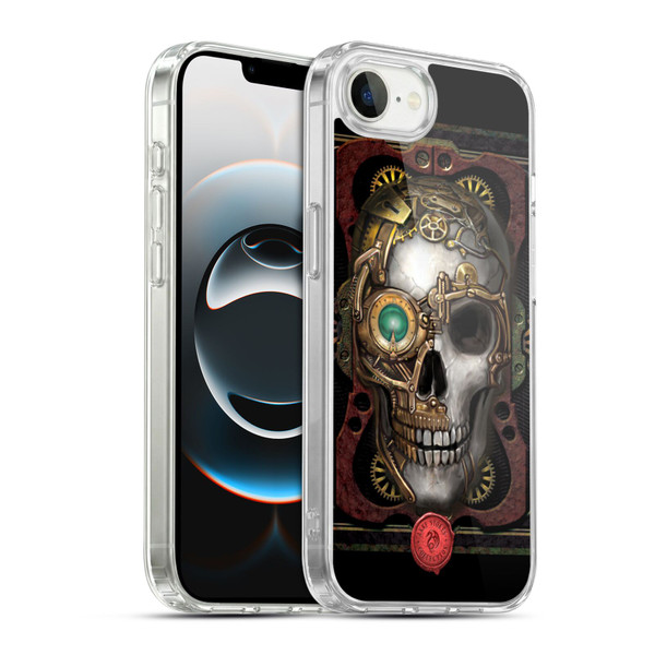 Anne Stokes Steampunk Skull Soft Gel Case for Apple iPhone 16e / Apple iPhone 17e & MagSafe