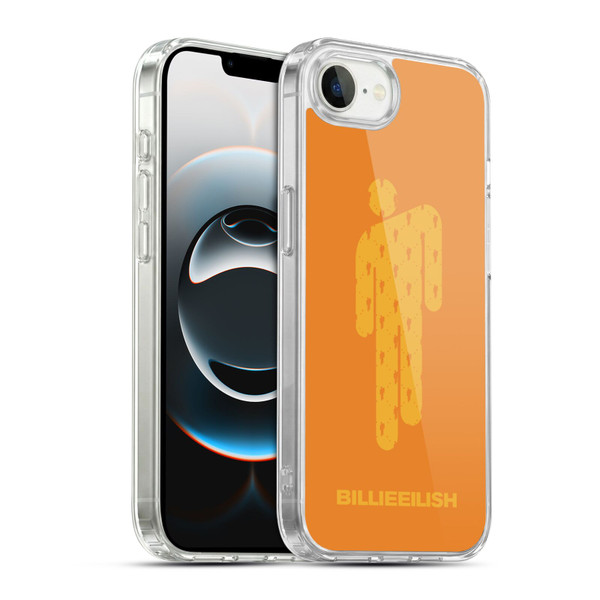 Billie Eilish Key Art Blohsh Orange Soft Gel Case for Apple iPhone 16e / Apple iPhone 17e & MagSafe