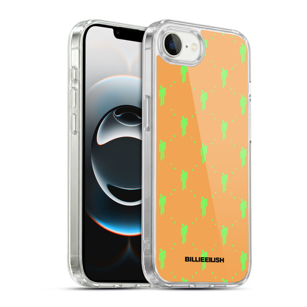 Billie Eilish Key Art Blohsh Pattern Soft Gel Case for Apple iPhone 16e / Apple iPhone 17e & MagSafe