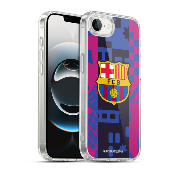 FC Barcelona 2021/22 CREST KIT Third Soft Gel Case for Apple iPhone 16e / Apple iPhone 17e & MagSafe