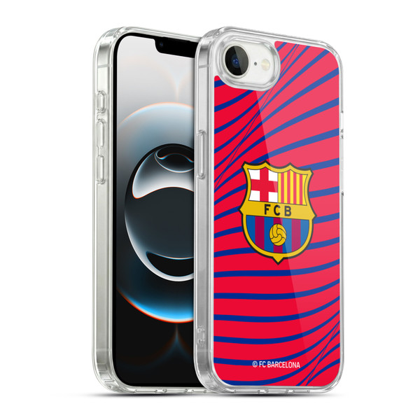 FC Barcelona Graphics Texture Soft Gel Case for Apple iPhone 16e / Apple iPhone 17e & MagSafe