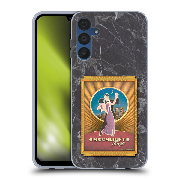 Larry Grossman Retro Collection Moonlight Tango Soft Gel Case for Samsung Galaxy A15 & MagSafe