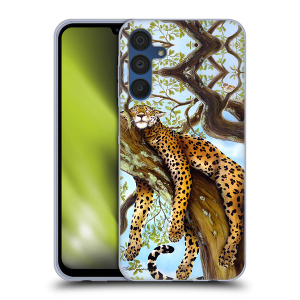 Lisa Sparling Creatures Leopard Soft Gel Case for Samsung Galaxy A15 & MagSafe