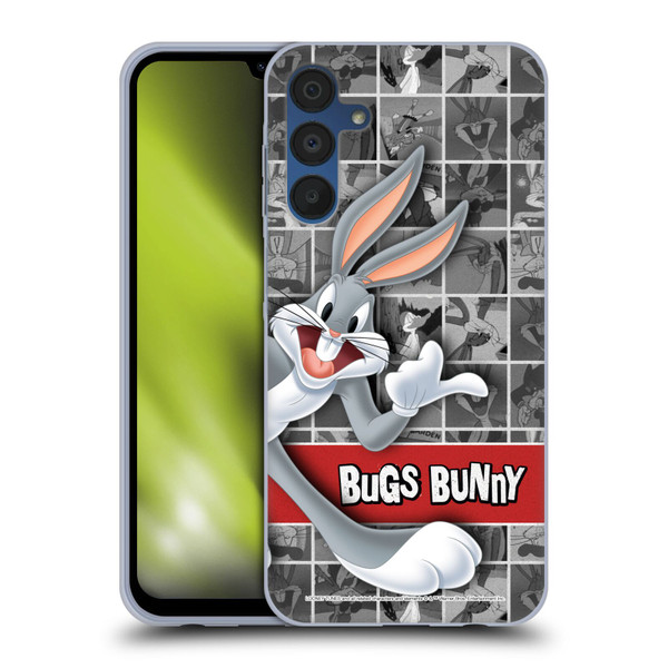 Looney Tunes Bugs Bunny Tiles Soft Gel Case for Samsung Galaxy A15 & MagSafe