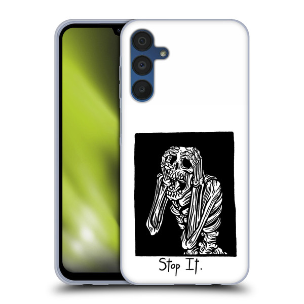 Matt Bailey Skull Stop It Soft Gel Case for Samsung Galaxy A15 & MagSafe