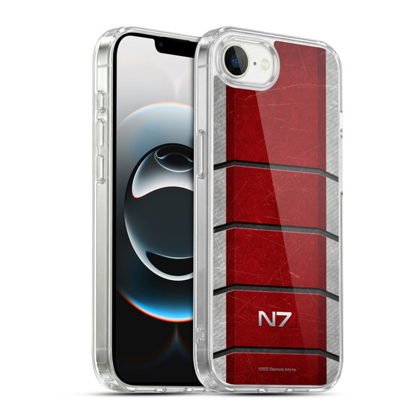 EA Bioware Mass Effect Graphics N7 Logo Armor Soft Gel Case for Apple iPhone 16e / Apple iPhone 17e & MagSafe