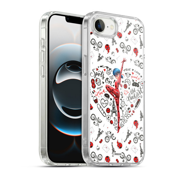 Miraculous Ladybug Character Art And Patterns Ladybug Soft Gel Case for Apple iPhone 16e / Apple iPhone 17e & MagSafe