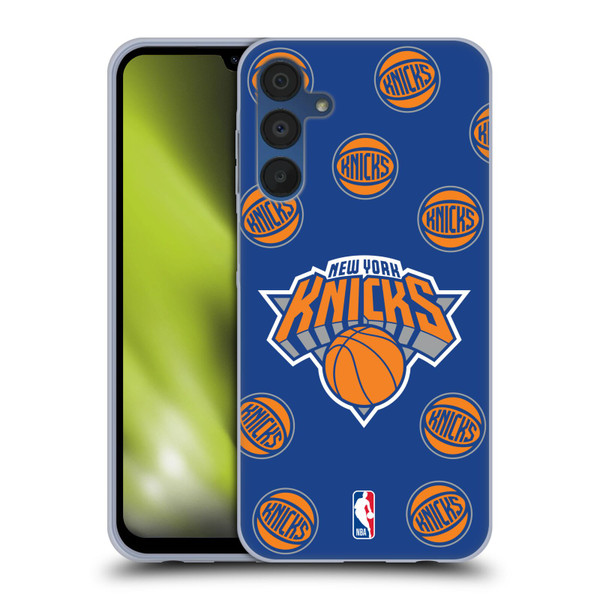 NBA New York Knicks Patterns Soft Gel Case for Samsung Galaxy A15 & MagSafe