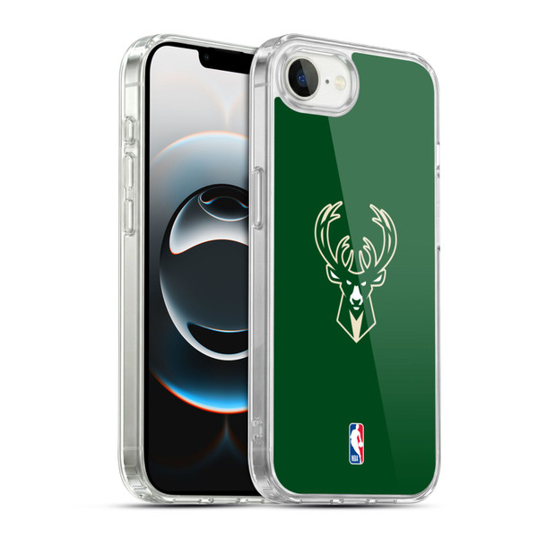 NBA Milwaukee Bucks Plain Soft Gel Case for Apple iPhone 16e / Apple iPhone 17e & MagSafe