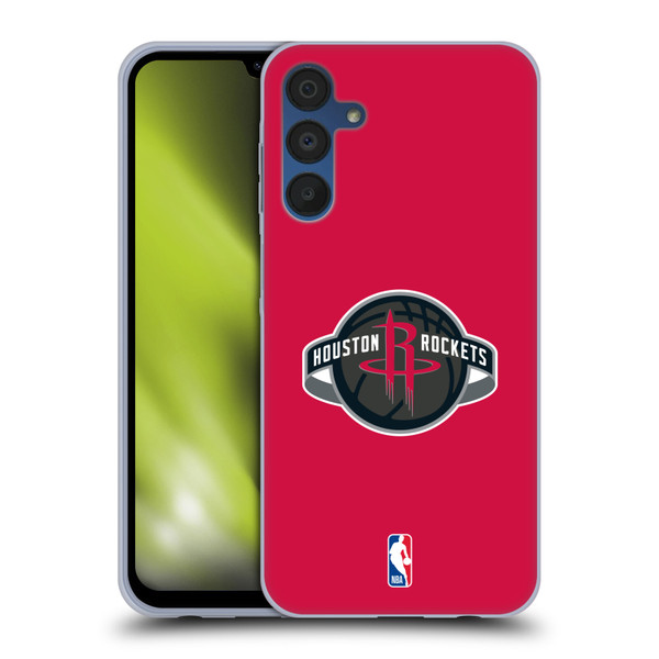 NBA Houston Rockets Logo Red Soft Gel Case for Samsung Galaxy A15 & MagSafe