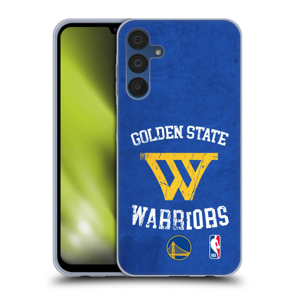NBA Golden State Warriors Distressed Soft Gel Case for Samsung Galaxy A15 & MagSafe