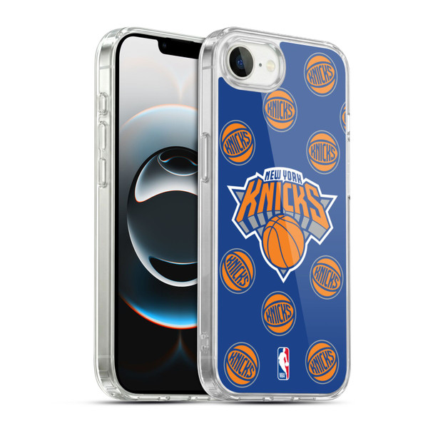 NBA New York Knicks Patterns Soft Gel Case for Apple iPhone 16e / Apple iPhone 17e & MagSafe