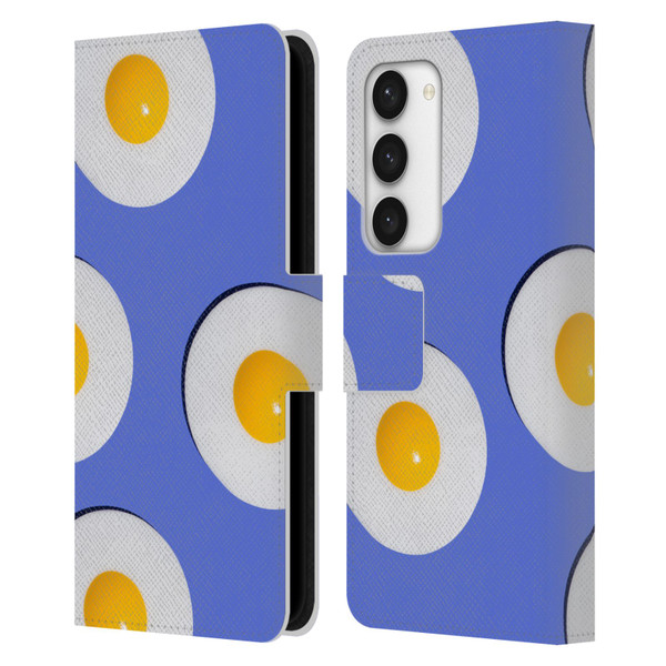 Pepino De Mar Patterns 2 Egg Leather Book Wallet Case Cover For Samsung Galaxy S23 5G