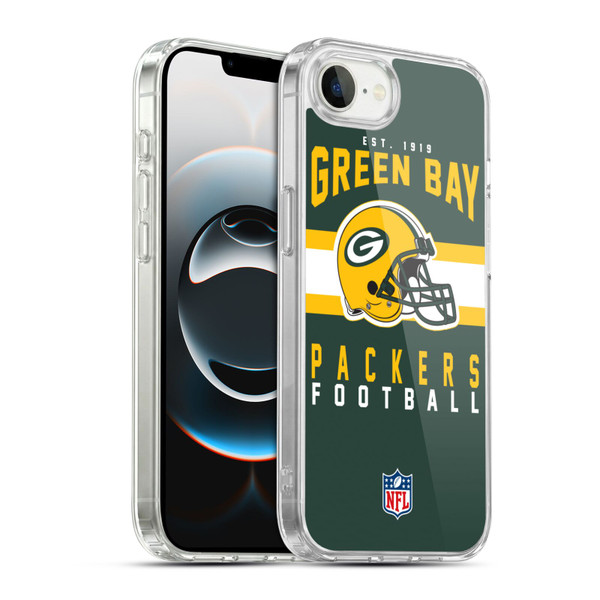 NFL Green Bay Packers Graphics Helmet Typography Soft Gel Case for Apple iPhone 16e / Apple iPhone 17e & MagSafe