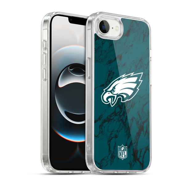 NFL Philadelphia Eagles Graphics Coloured Marble Soft Gel Case for Apple iPhone 16e / Apple iPhone 17e & MagSafe