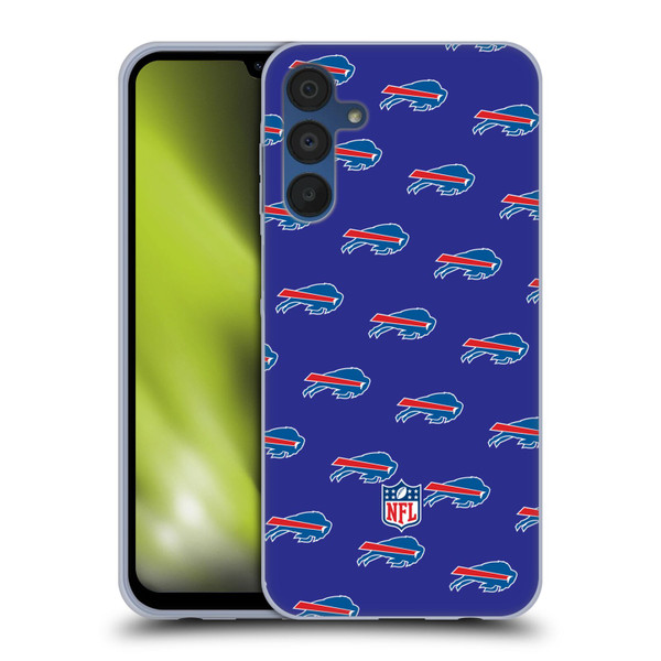 NFL Buffalo Bills Artwork Patterns Soft Gel Case for Samsung Galaxy A15 & MagSafe