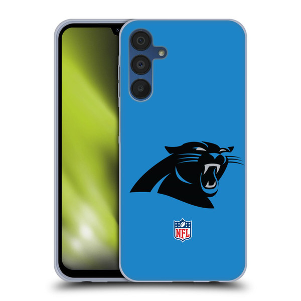 NFL Carolina Panthers Logo Plain Soft Gel Case for Samsung Galaxy A15 & MagSafe