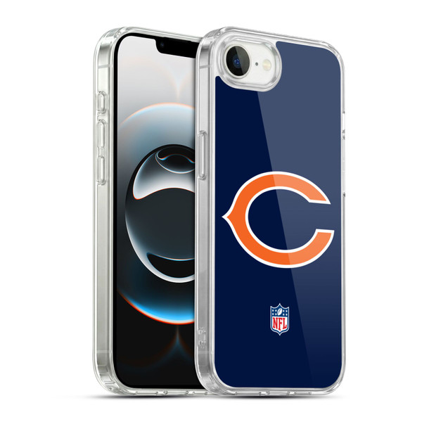 NFL Chicago Bears Logo Plain Soft Gel Case for Apple iPhone 16e / Apple iPhone 17e & MagSafe