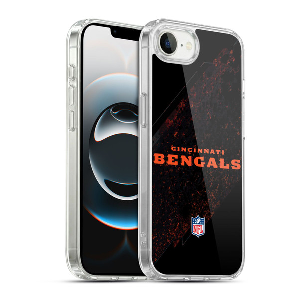 NFL Cincinnati Bengals Logo Blur Soft Gel Case for Apple iPhone 16e / Apple iPhone 17e & MagSafe