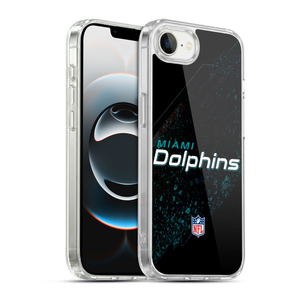 NFL Miami Dolphins Logo Blur Soft Gel Case for Apple iPhone 16e / Apple iPhone 17e & MagSafe