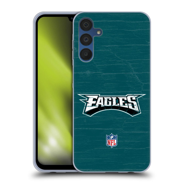 NFL Philadelphia Eagles Logo Distressed Look Soft Gel Case for Samsung Galaxy A15 & MagSafe
