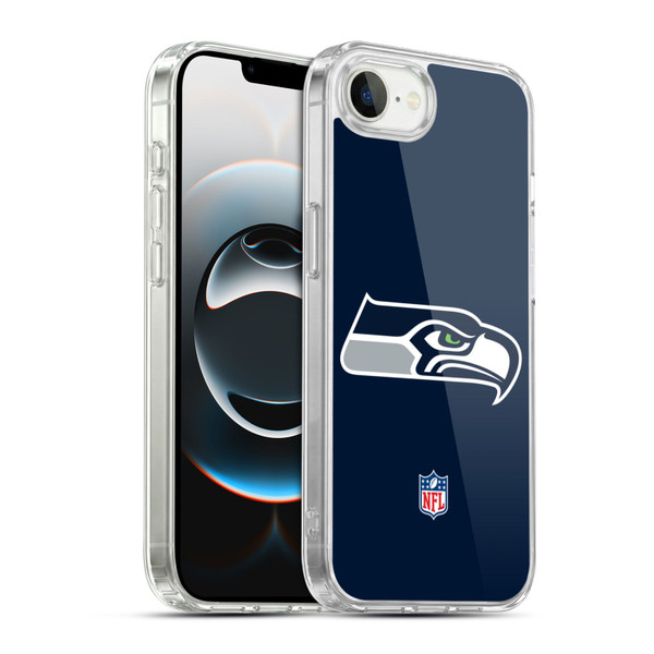 NFL Seattle Seahawks Logo Plain Soft Gel Case for Apple iPhone 16e / Apple iPhone 17e & MagSafe