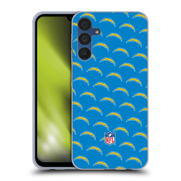 NFL Los Angeles Chargers Artwork Patterns Soft Gel Case for Samsung Galaxy A15 & MagSafe