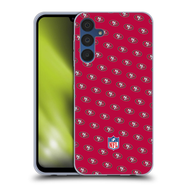 NFL San Francisco 49ers Artwork Patterns Soft Gel Case for Samsung Galaxy A15 & MagSafe