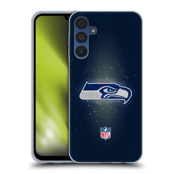NFL Seattle Seahawks Artwork LED Soft Gel Case for Samsung Galaxy A15 & MagSafe