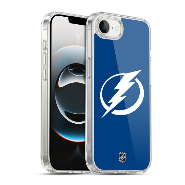 NHL Tampa Bay Lightning Plain Soft Gel Case for Apple iPhone 16e / Apple iPhone 17e & MagSafe