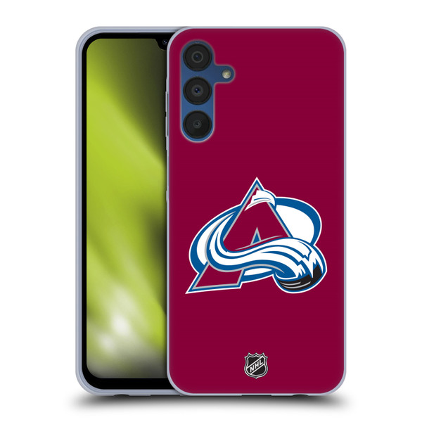 NHL Colorado Avalanche Plain Soft Gel Case for Samsung Galaxy A15 & MagSafe