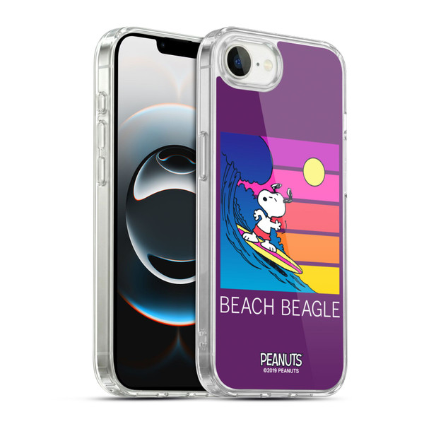 Peanuts Snoopy Aloha Disco Beach Beagle Soft Gel Case for Apple iPhone 16e / Apple iPhone 17e & MagSafe