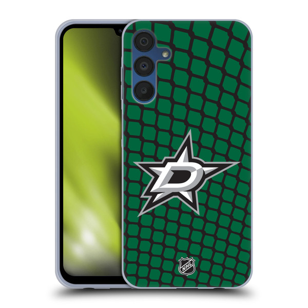 NHL Dallas Stars Net Pattern Soft Gel Case for Samsung Galaxy A15 & MagSafe