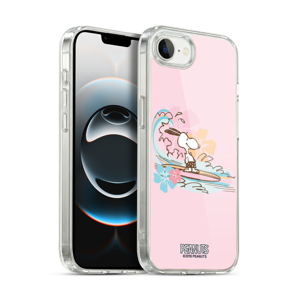 Peanuts Beach Snoopy Surf Soft Gel Case for Apple iPhone 16e / Apple iPhone 17e & MagSafe