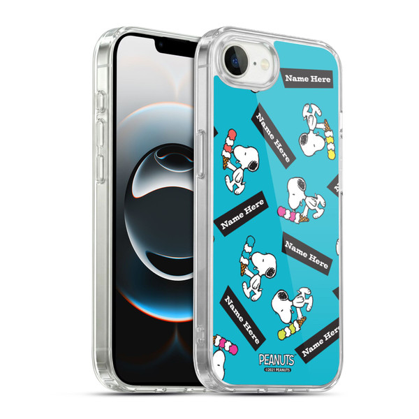 Custom Customised Personalised Peanuts Art Snoopy Soft Gel Case for Apple iPhone 16e / Apple iPhone 17e & MagSafe