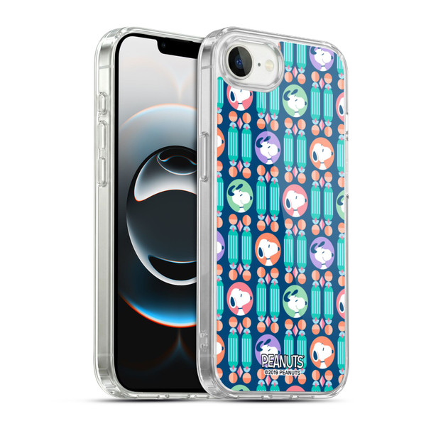 Peanuts Snoopy Deco Dreams Blue Pattern Soft Gel Case for Apple iPhone 16e / Apple iPhone 17e & MagSafe