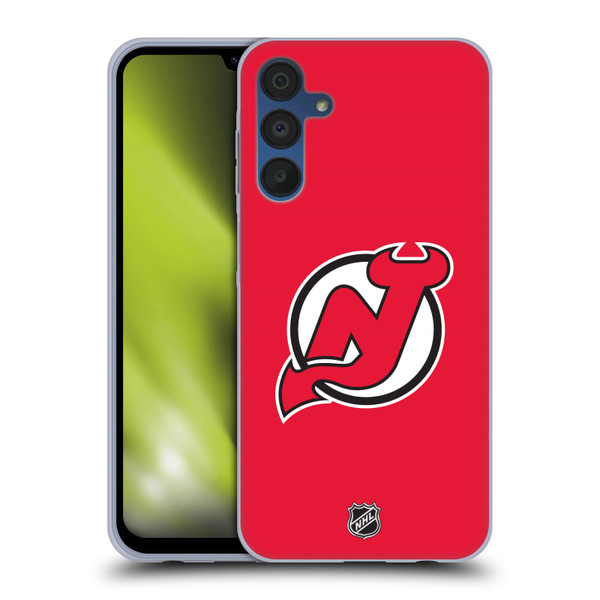 NHL New Jersey Devils Plain Soft Gel Case for Samsung Galaxy A15 & MagSafe
