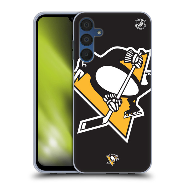 NHL Pittsburgh Penguins Oversized Soft Gel Case for Samsung Galaxy A15 & MagSafe