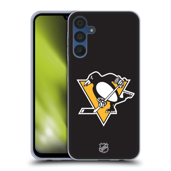 NHL Pittsburgh Penguins Plain Soft Gel Case for Samsung Galaxy A15 & MagSafe