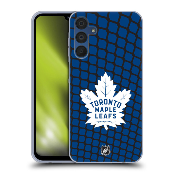 NHL Toronto Maple Leafs Net Pattern Soft Gel Case for Samsung Galaxy A15 & MagSafe