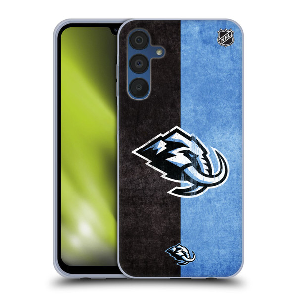 NHL Utah Mammoth Half Distressed Soft Gel Case for Samsung Galaxy A15 & MagSafe