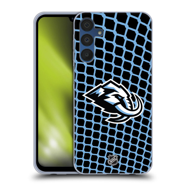 NHL Utah Mammoth Net Pattern Soft Gel Case for Samsung Galaxy A15 & MagSafe