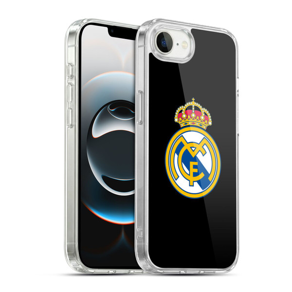 Real Madrid CF Origin Plain Logo Black Soft Gel Case for Apple iPhone 16e / Apple iPhone 17e & MagSafe