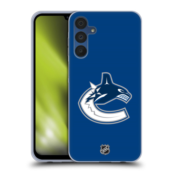 NHL Vancouver Canucks Plain Soft Gel Case for Samsung Galaxy A15 & MagSafe