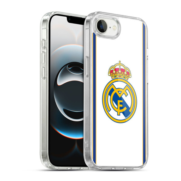 Real Madrid CF Retro Bring Back 99/00 White Soft Gel Case for Apple iPhone 16e / Apple iPhone 17e & MagSafe