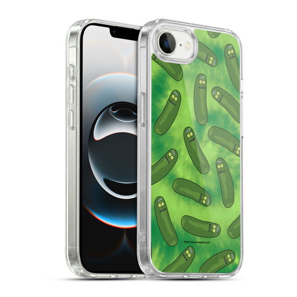 Rick And Morty Season 3 Graphics Pickle Rick Pattern Soft Gel Case for Apple iPhone 16e / Apple iPhone 17e & MagSafe