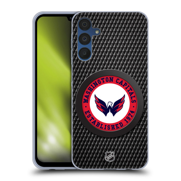 NHL Washington Capitals Puck Texture Soft Gel Case for Samsung Galaxy A15 & MagSafe