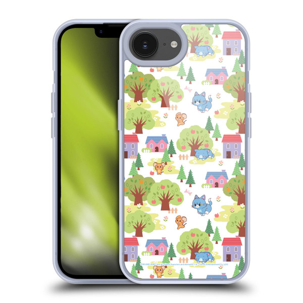 Tom and Jerry Gokko Graphics Trees Pattern Soft Gel Case for Apple iPhone 16e / Apple iPhone 17e & MagSafe